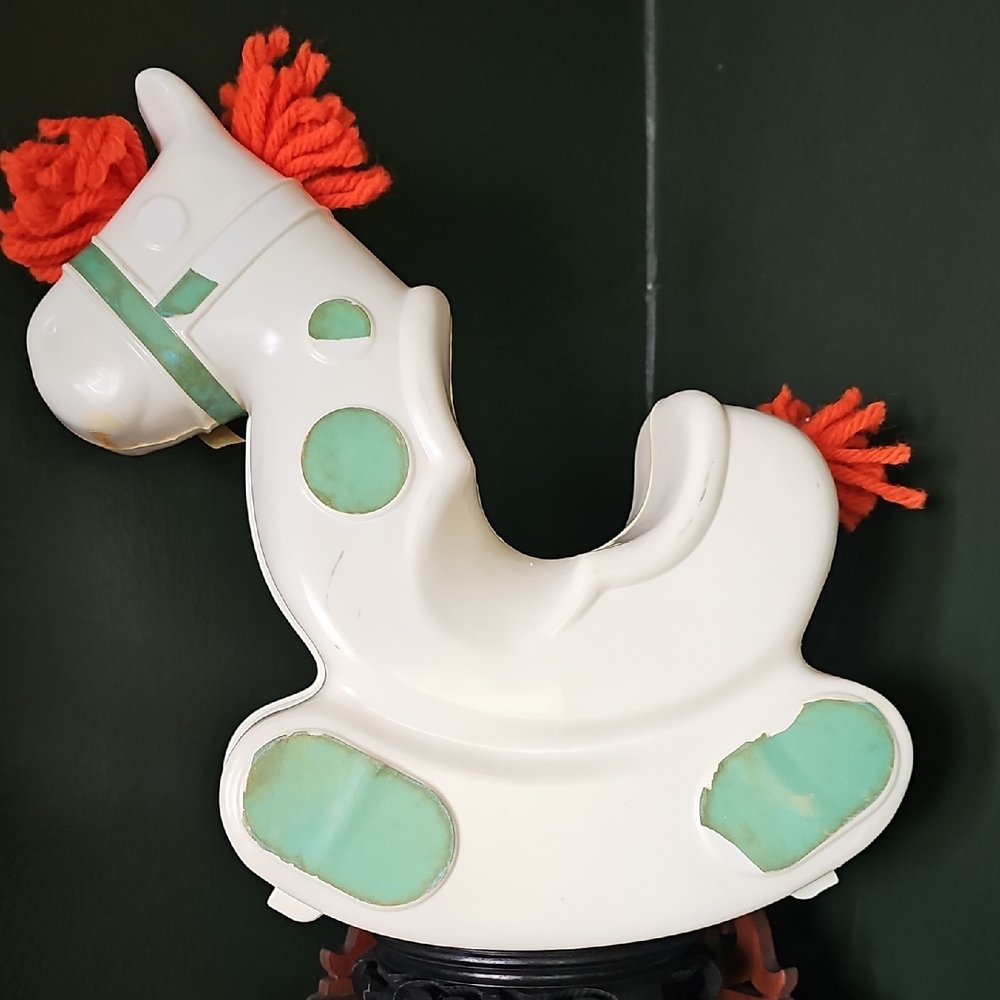 Vintage 1979 Ideal Toy Company Snuggles Rocking Horse Doll Accessory